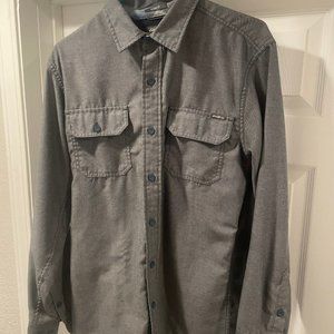 Eddie Bauer Gray Medium Button Down Shirt